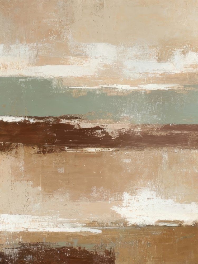 Earthy Horizon Abstract by Alpenglow Workshop