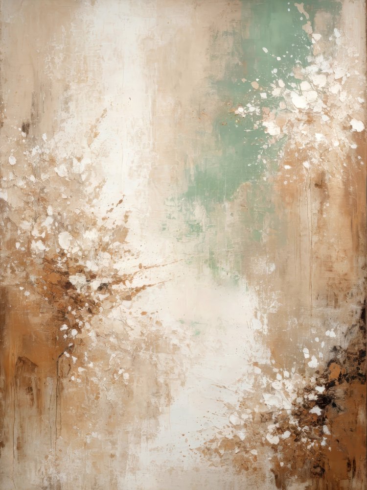 Earthy Serene Abstract Flow by Alpenglow Workshop