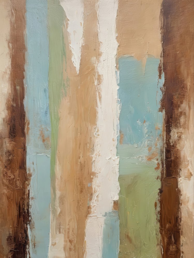 Earthy Vertical Abstract by Alpenglow Workshop