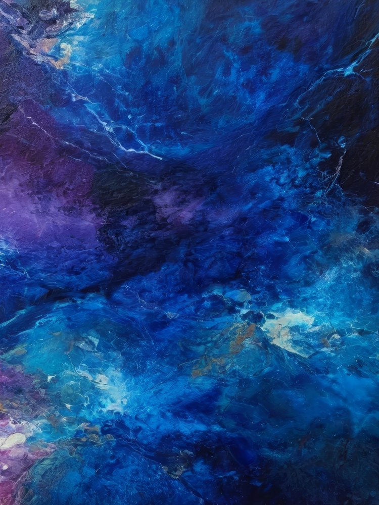 Electric Blue Nebula by Alpenglow Workshop