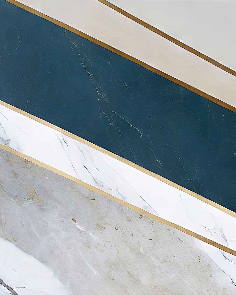 Elegant Marble Gold Stripes by Alpenglow Workshop