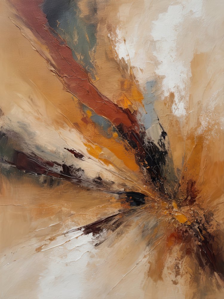 Fiery Abstract Burst by Alpenglow Workshop