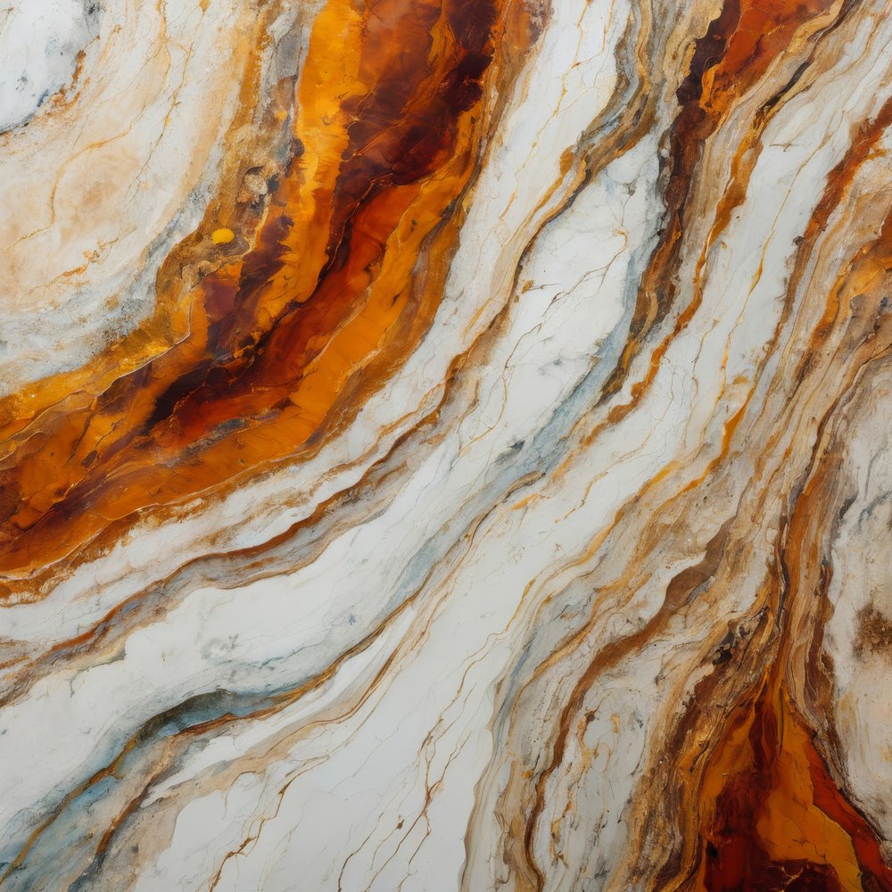Fiery Marble Veins by Alpenglow Workshop