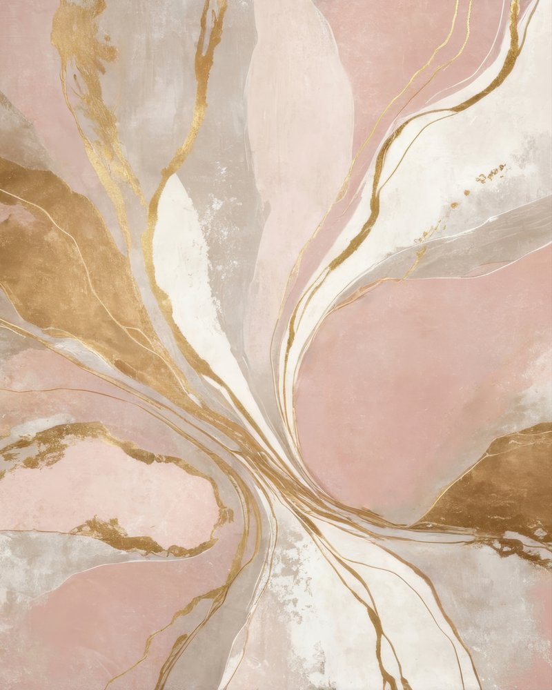 Gilded Blush Flow by Alpenglow Workshop