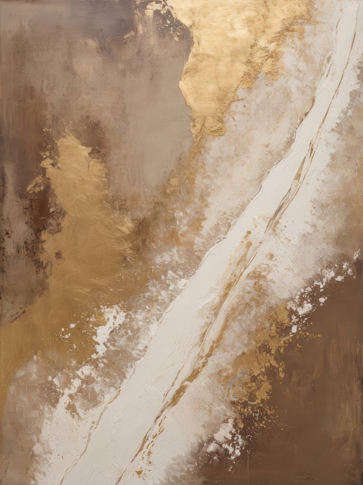 Golden Abstract Flow by Alpenglow Workshop