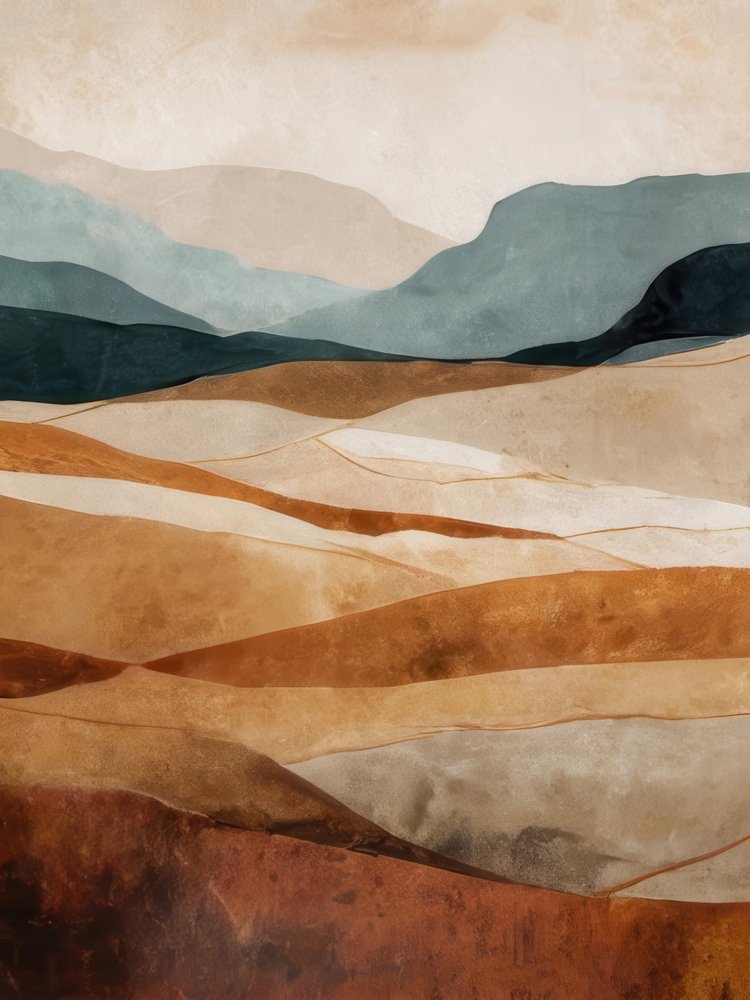 Layered Desert Landscape by Alpenglow Workshop