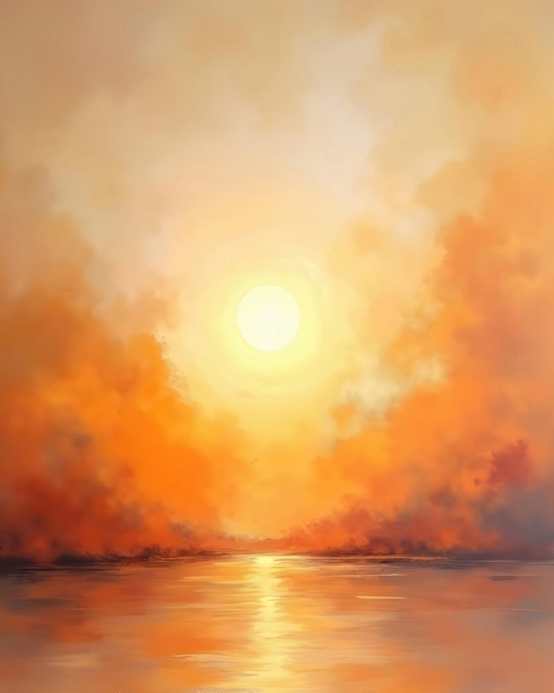 Radiant Sunset Reflections by Alpenglow Workshop