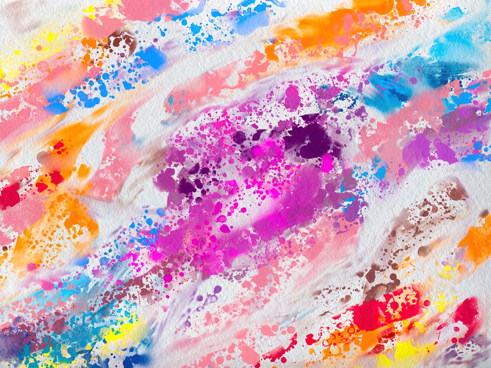 Vibrant Paint Splatter by Alpenglow Workshop