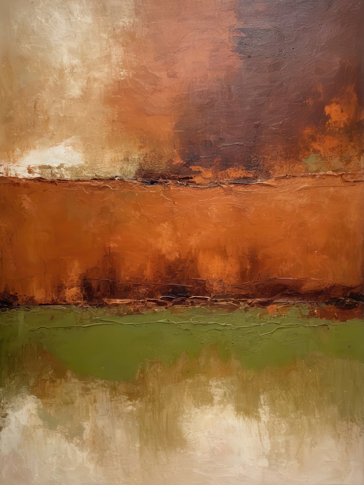 Warm Abstract Fields by Alpenglow Workshop: Fine art print