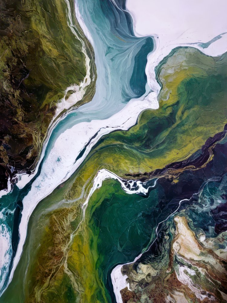 Winding Emerald Waters by Alpenglow Workshop