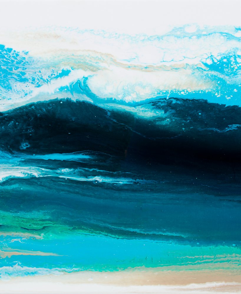 Abstract Ocean Waves by Alyson Storms