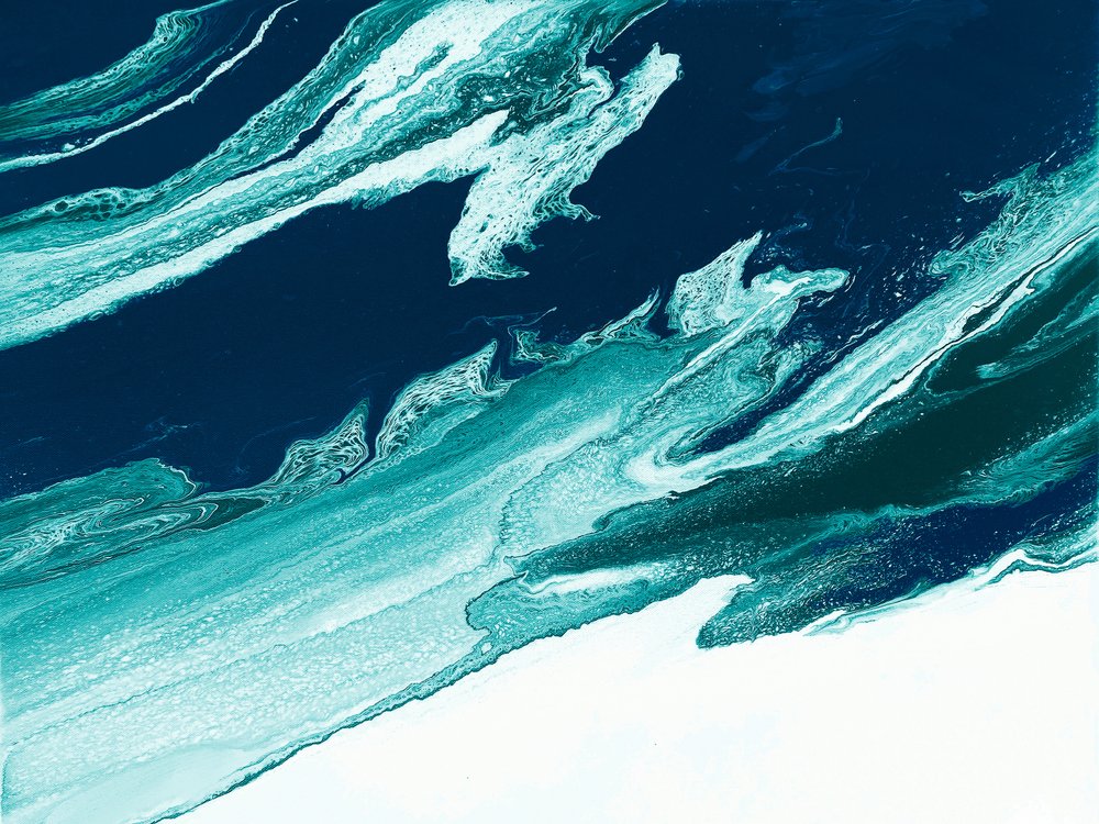 Abstract Ocean Waves by Alyson Storms