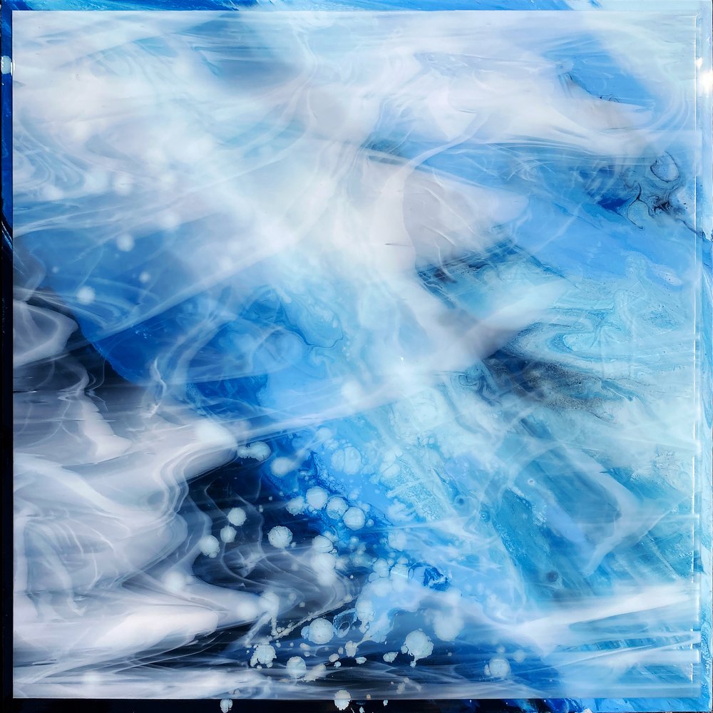 Aqua Blue Flow by Alyson Storms