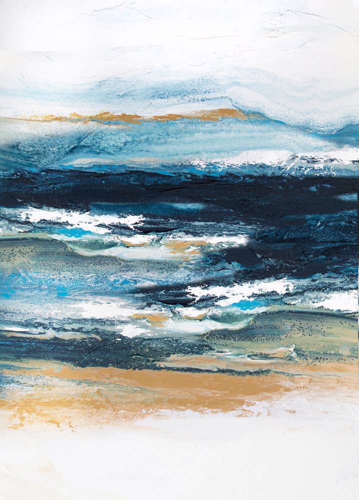 Coastal Gold Serenity by Alyson Storms