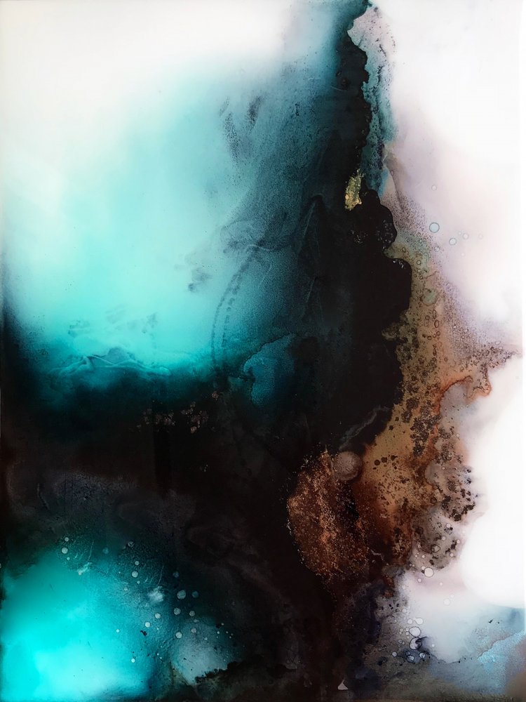 Deep Teal Currents by Alyson Storms