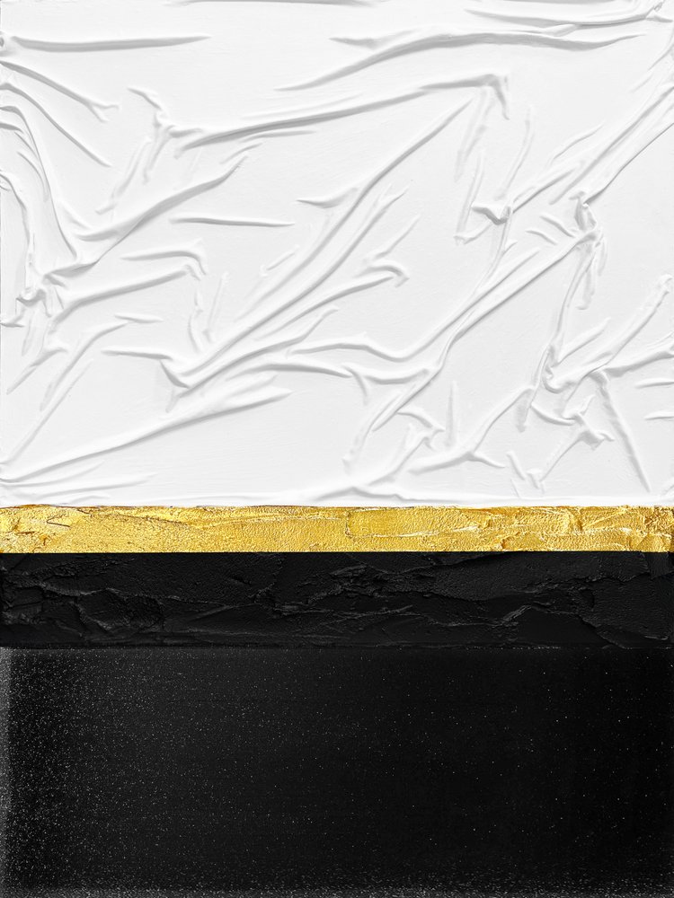 Elegant Gold Black White by Alyson Storms