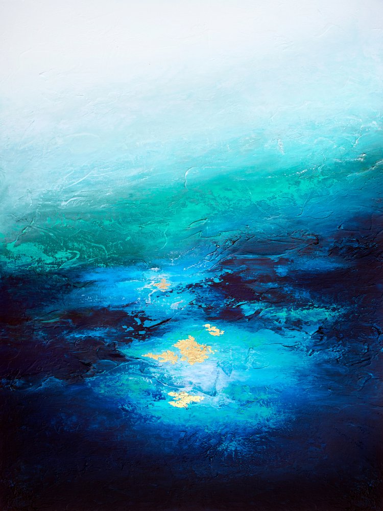 Golden Ocean Depths by Alyson Storms