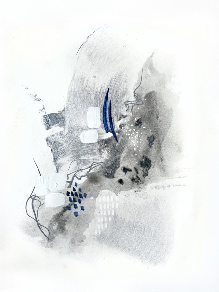 Monochrome Blue Impressions by Alyson Storms