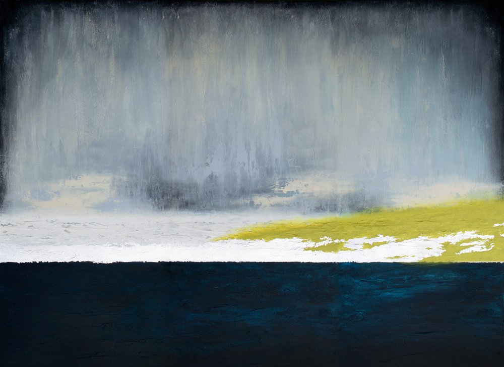 Rain Over Yellow Field by Alyson Storms