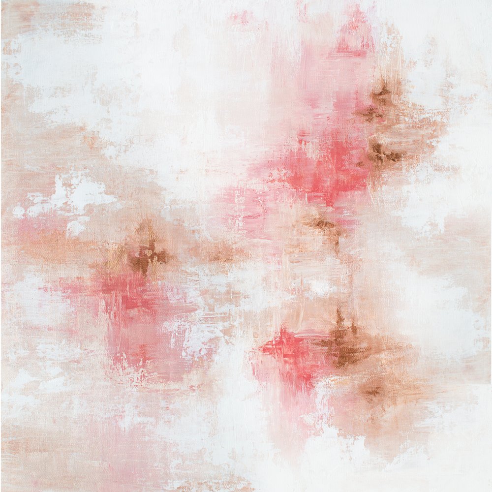 Soft Blush Abstract by Alyson Storms