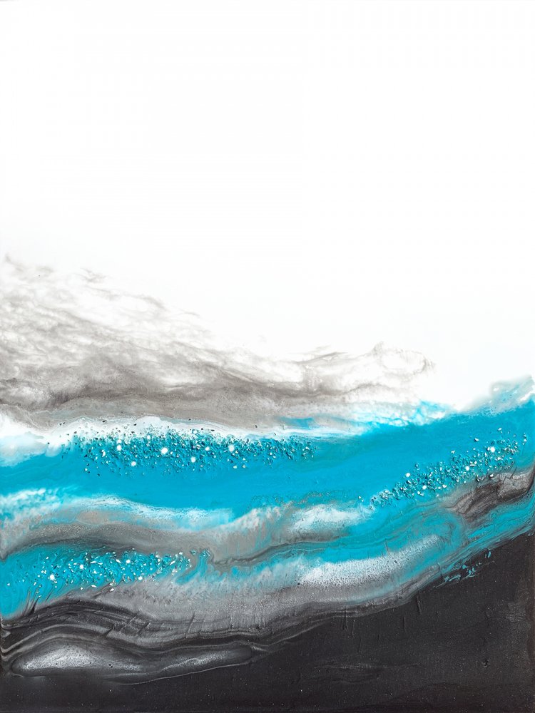 Teal Ocean Shimmer by Alyson Storms