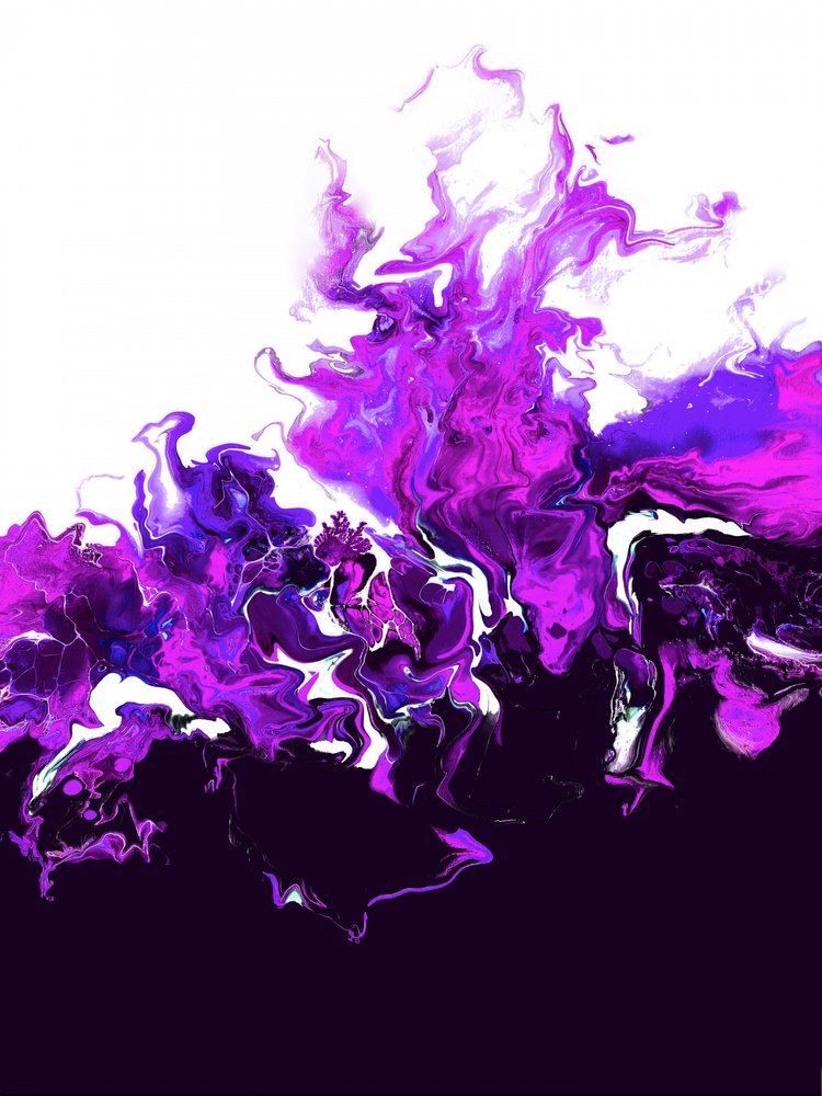 Vibrant Purple Flow by Alyson Storms