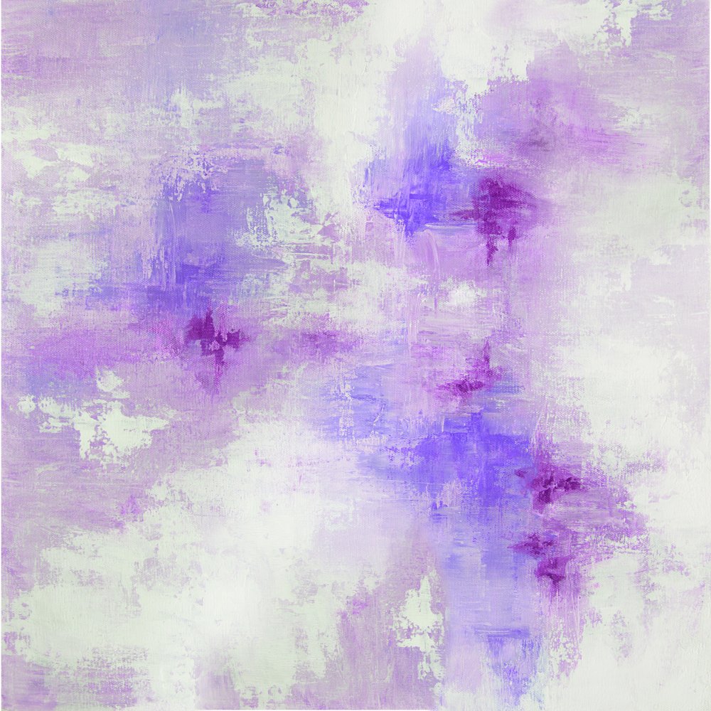 Violet Haze Abstract by Alyson Storms