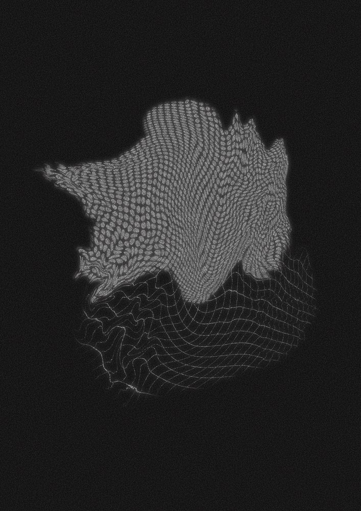 Abstract Wavy Grid by Amy Louise Baker