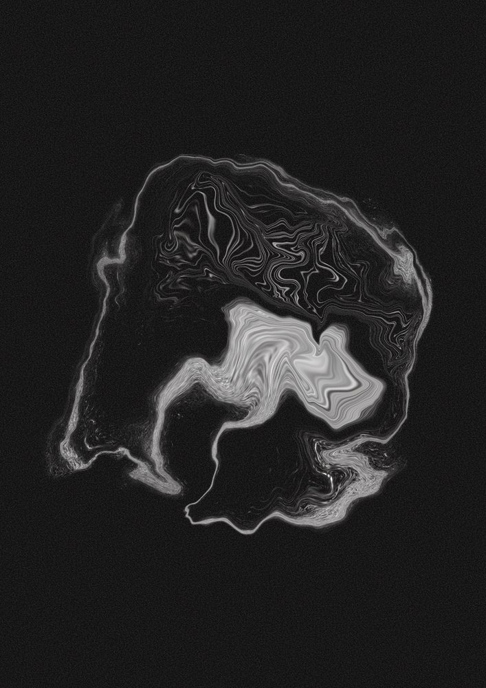 Dynamic Gray Swirl by Amy Louise Baker