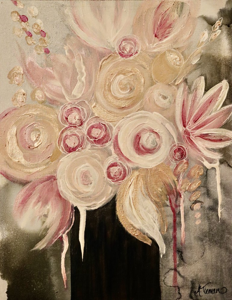 Soft Abstract Bouquet by Amy Tieman