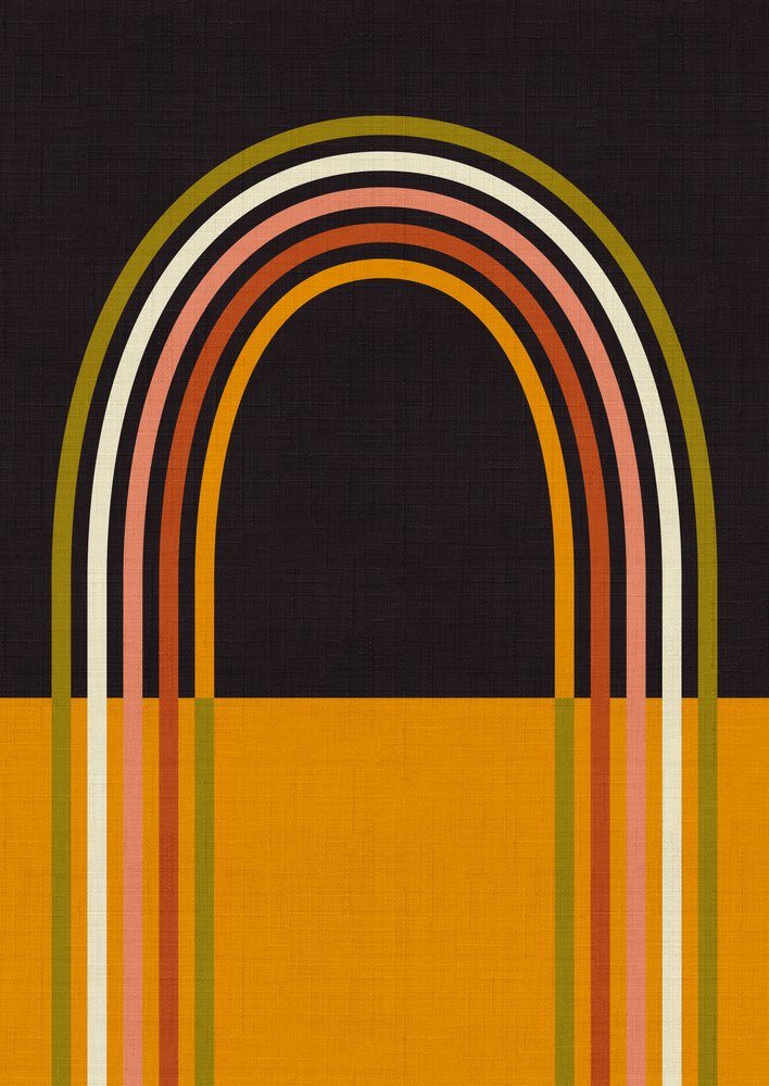 Geo Shapes Fall 21 Rainbow Arc by Ana Rut Bre