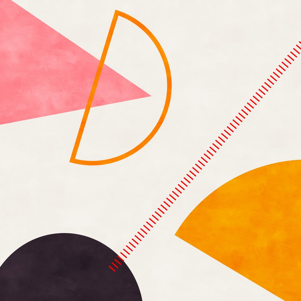 Mid Bauhaus Geometry 4 by Ana Rut Bre