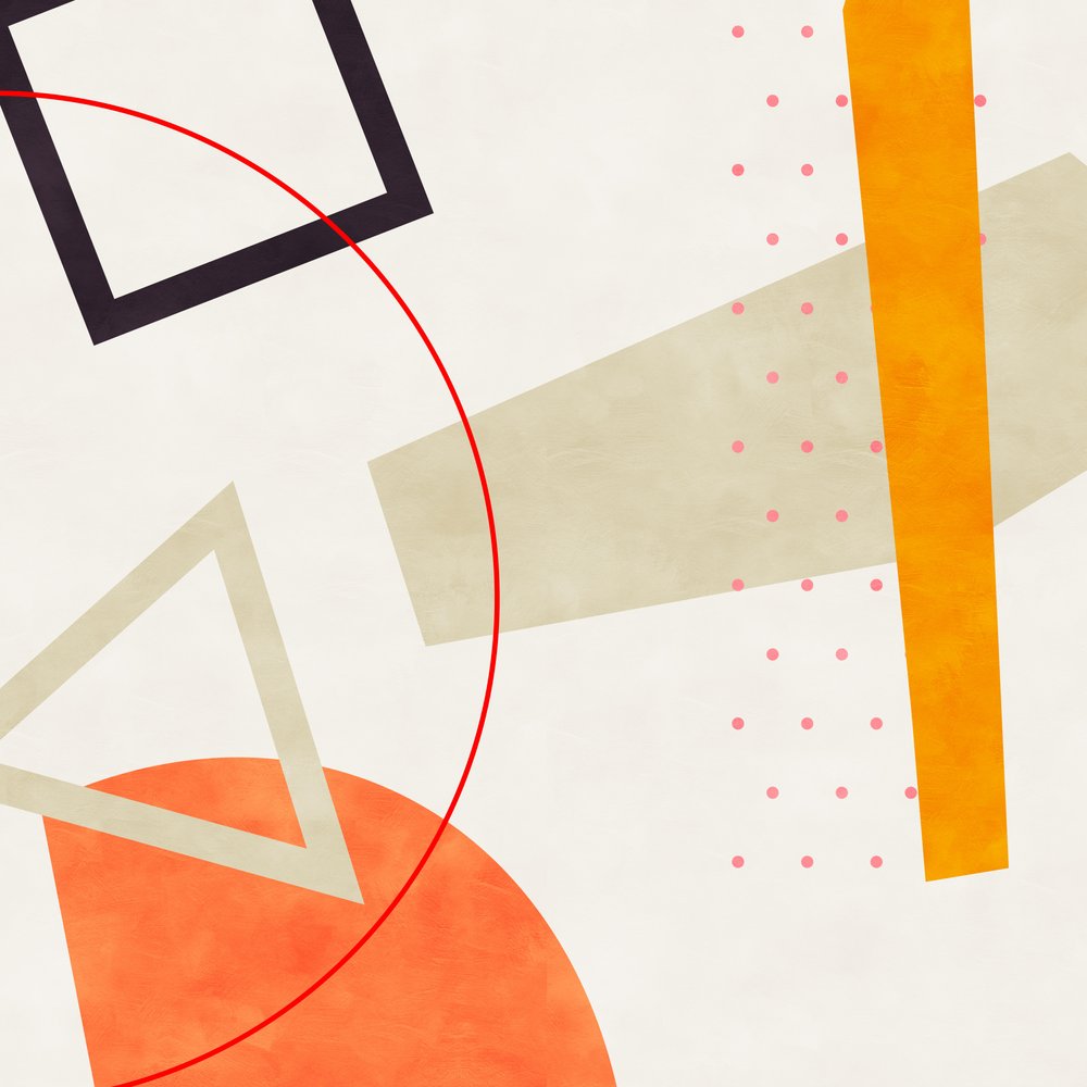 Mid Bauhaus Geometry 6 by Ana Rut Bre