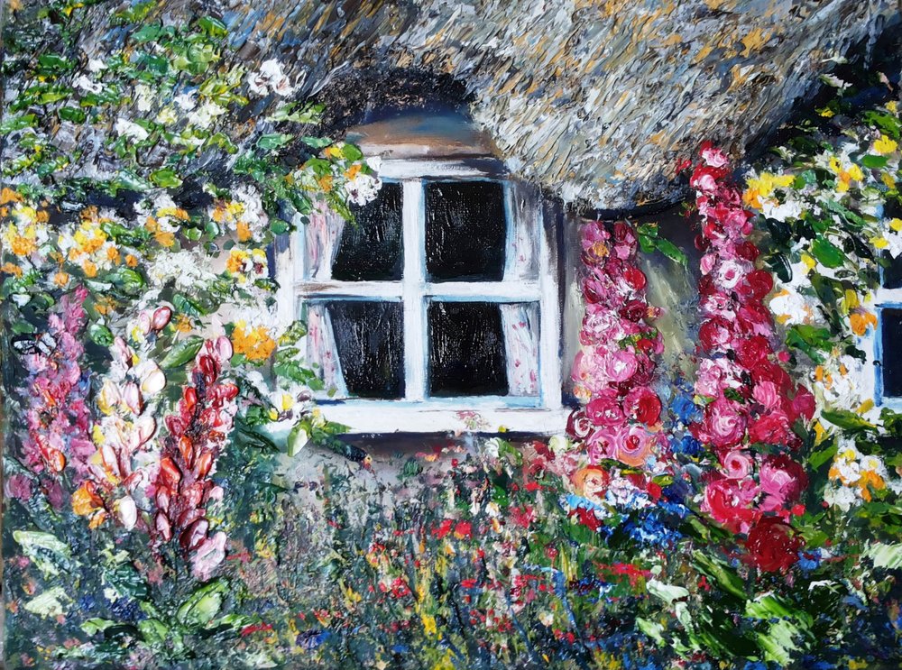 Cottage Window Garden by Anda Bieza