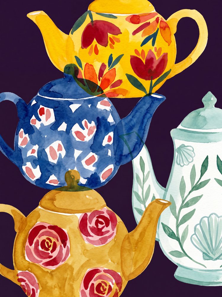 Whimsical Tea Stack by Andreas Magnusson