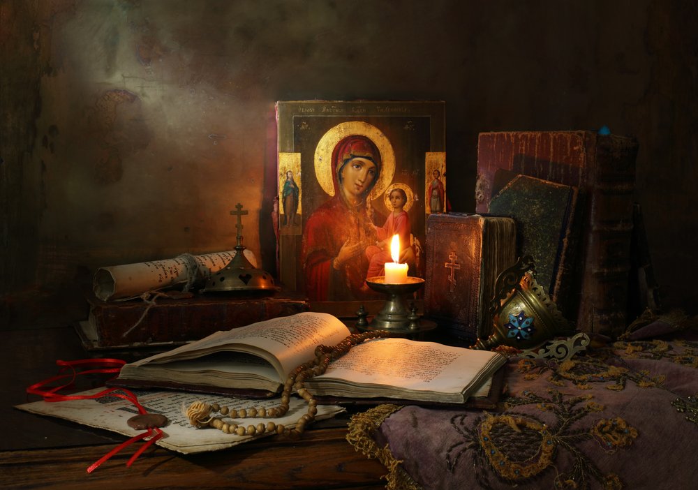 Madonna and Candlelight by Andrey Morozov