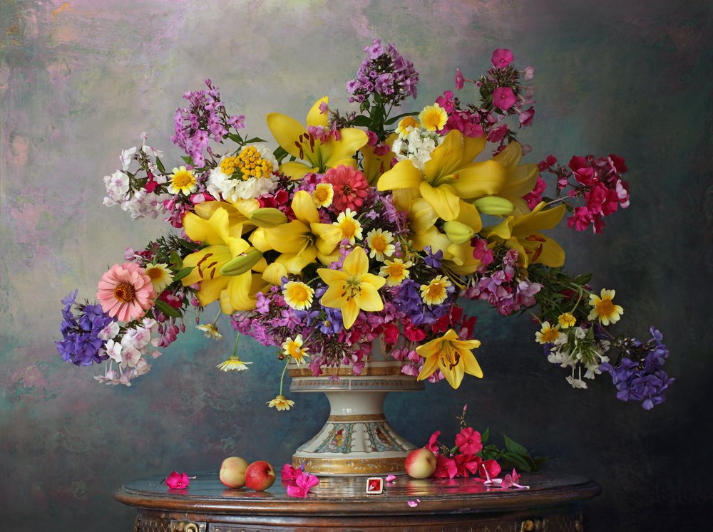 Vibrant Floral Still Life by Andrey Morozov