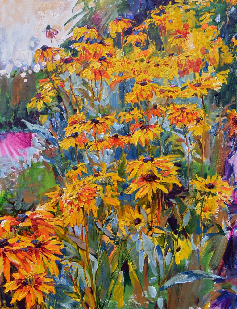 Summer Flower Garden by Andrii Kutsachenko