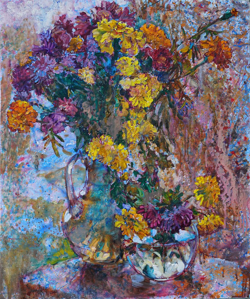 Vibrant Autumn Bouquet by Andrii Kutsachenko