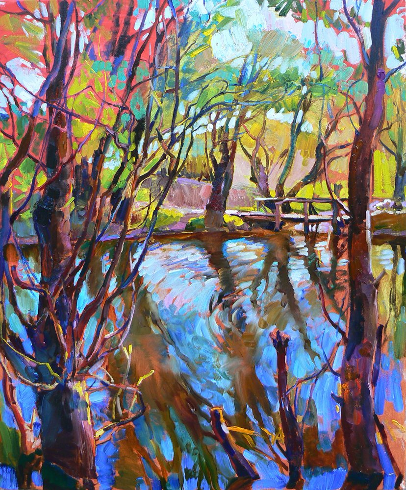 Vibrant Forest Reflections by Andrii Kutsachenko