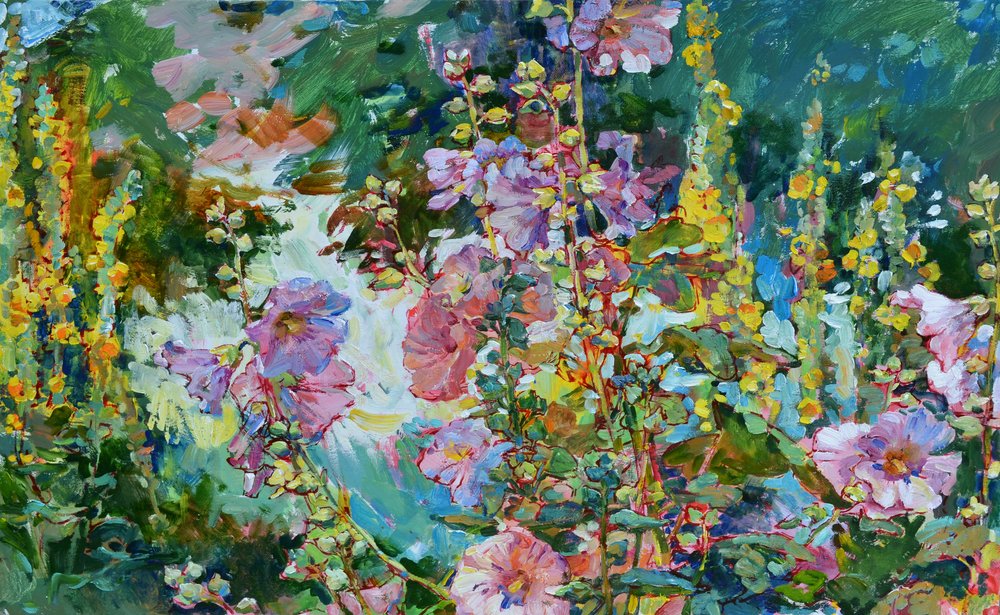Vibrant Garden Flowers by Andrii Kutsachenko
