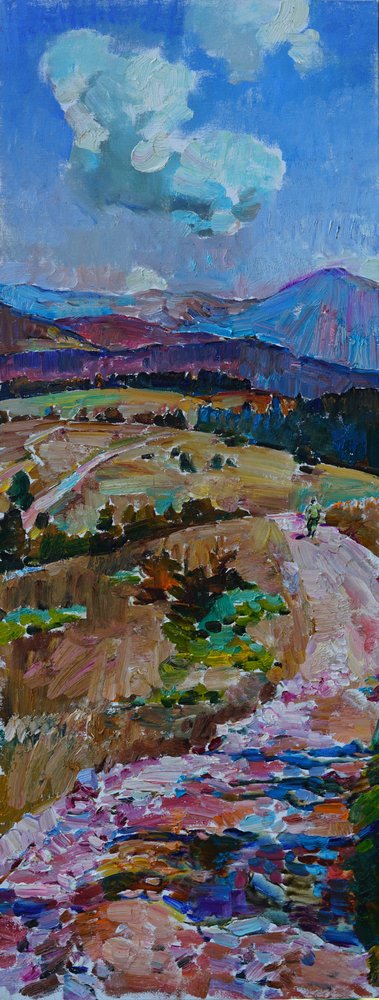 Vibrant Mountain Landscape by Andrii Kutsachenko