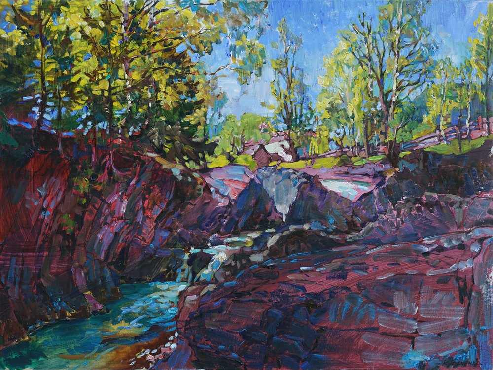 Vibrant River Gorge by Andrii Kutsachenko
