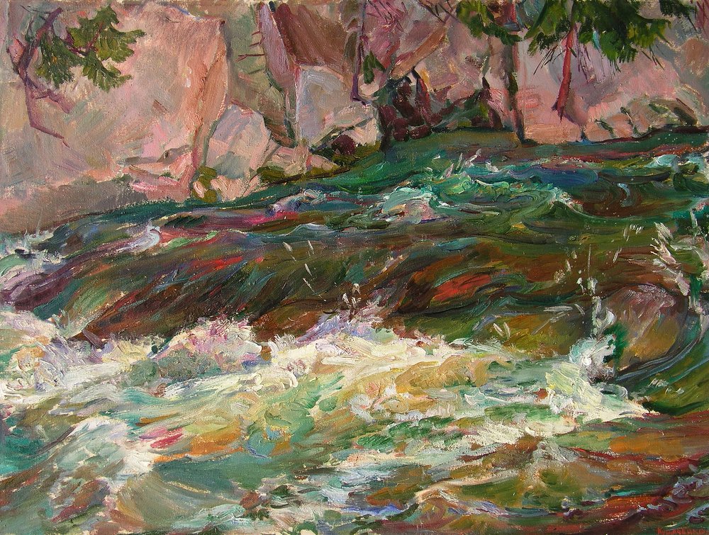 Vibrant River Rapids by Andrii Kutsachenko
