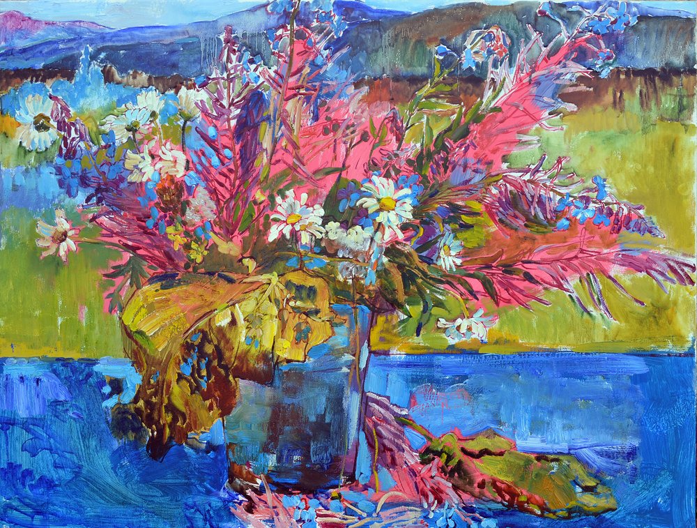 Vibrant Wildflower Bouquet by Andrii Kutsachenko