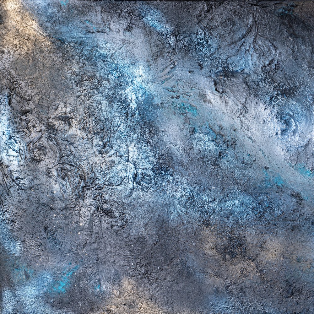 Molten Blue Silver by Anete Purina-Purite