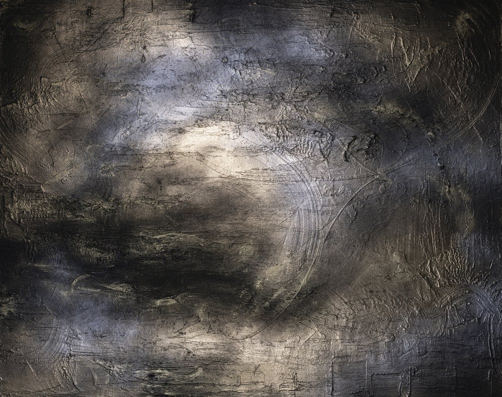 Textured Metallic Abstract by Anete Purina-Purite