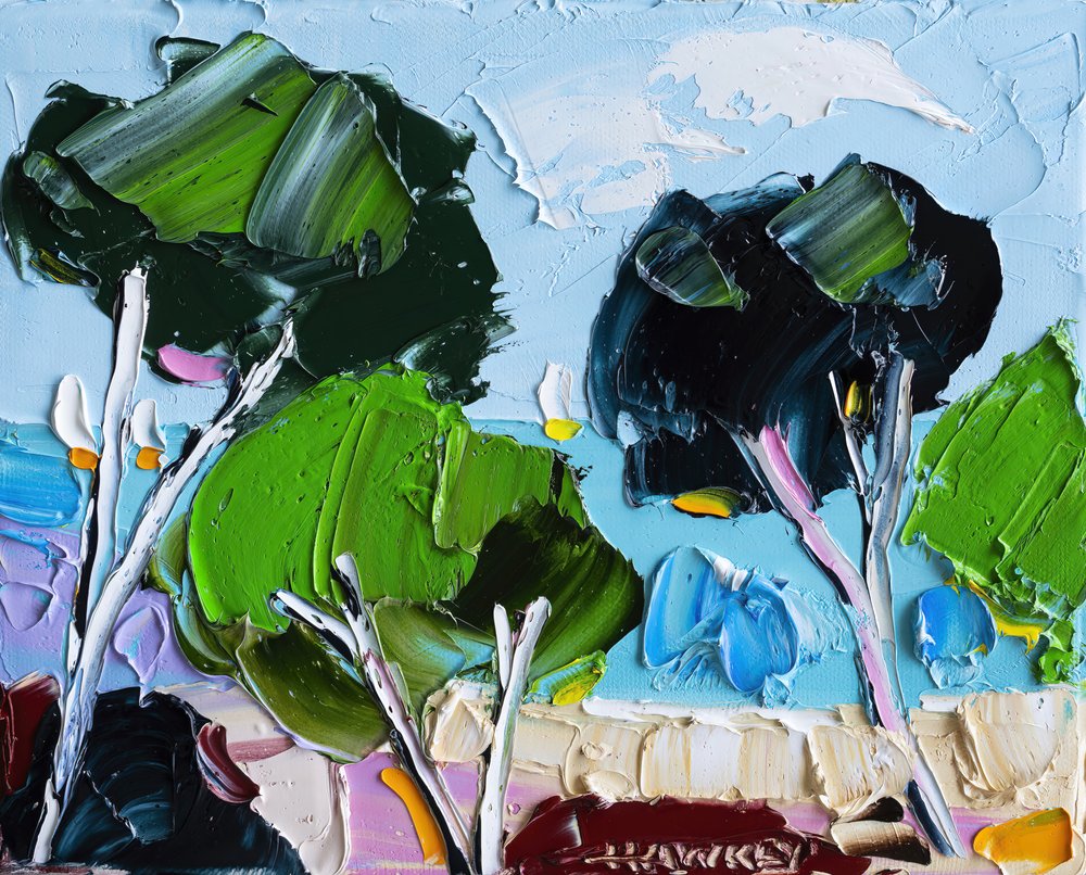 Bright Summer Landscape by Angela Hawkey