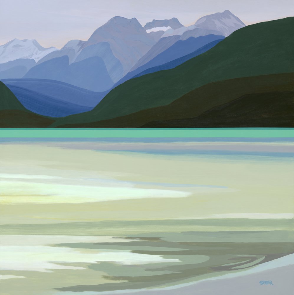 Mountain Lake Reflections by Angela Seear