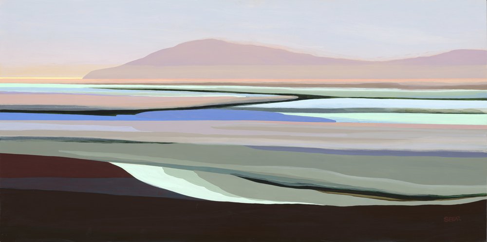 Muted Abstract Landscape by Angela Seear